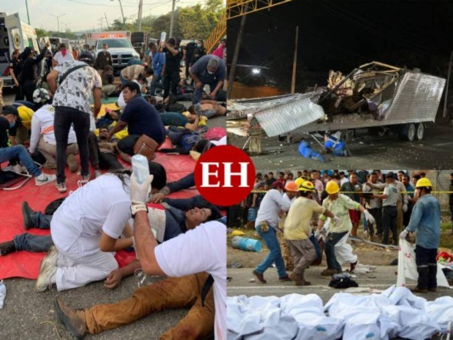 Gritos, destrozos y consternación: La desgarradora escena del accidente en Chiapas (FOTOS)