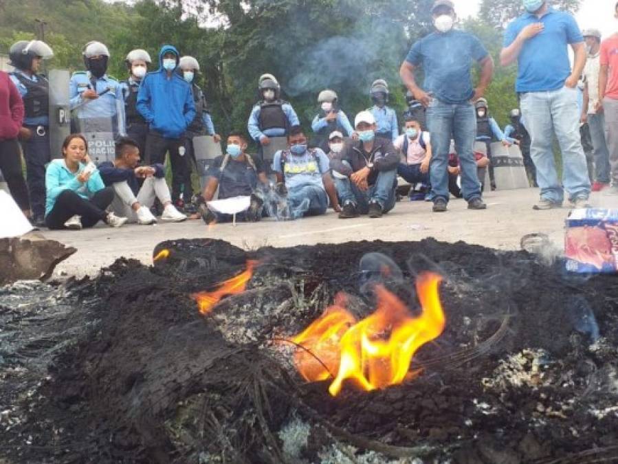 Pobladores de la Reynel Fúnez amenazan con más tomas en carretera al sur