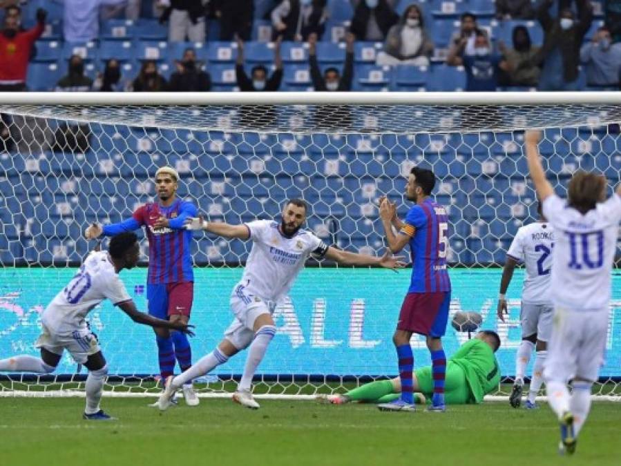 Euforia madridista y desilusión azulgrana: El clásico de Supercopa en imágenes