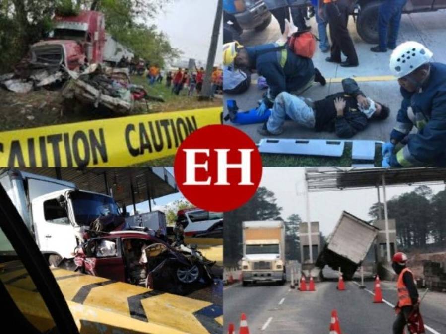 Muerte al volante: Las tragedias viales ocurridas en los peajes de Honduras (FOTOS)