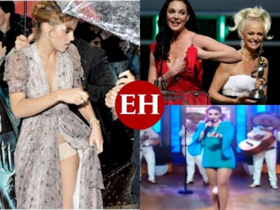 Los bochornosos momentos de las famosas tras sufrir accidentes de moda (FOTOS)