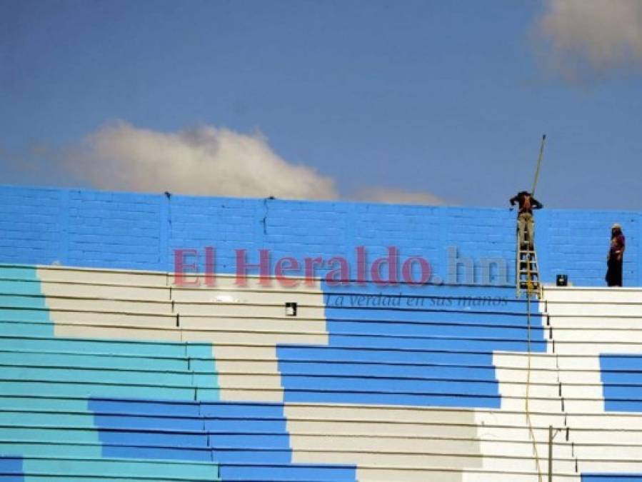 Así luce el Nacional con la instalación de un mega escenario para la toma de posesión  