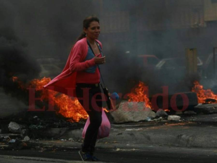 Simpatizantes de Nasralla continúan caos durante manifestaciones