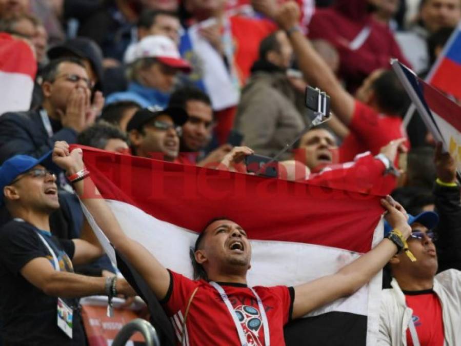 Así se disfruta la fiebre del Mundial en el Estadio Krestovski para el Rusia vs Egipto