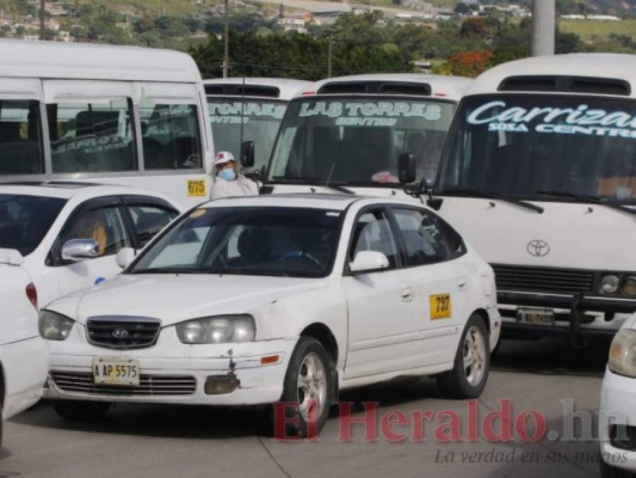 Colapsada la capital durante protesta de transportistas este lunes