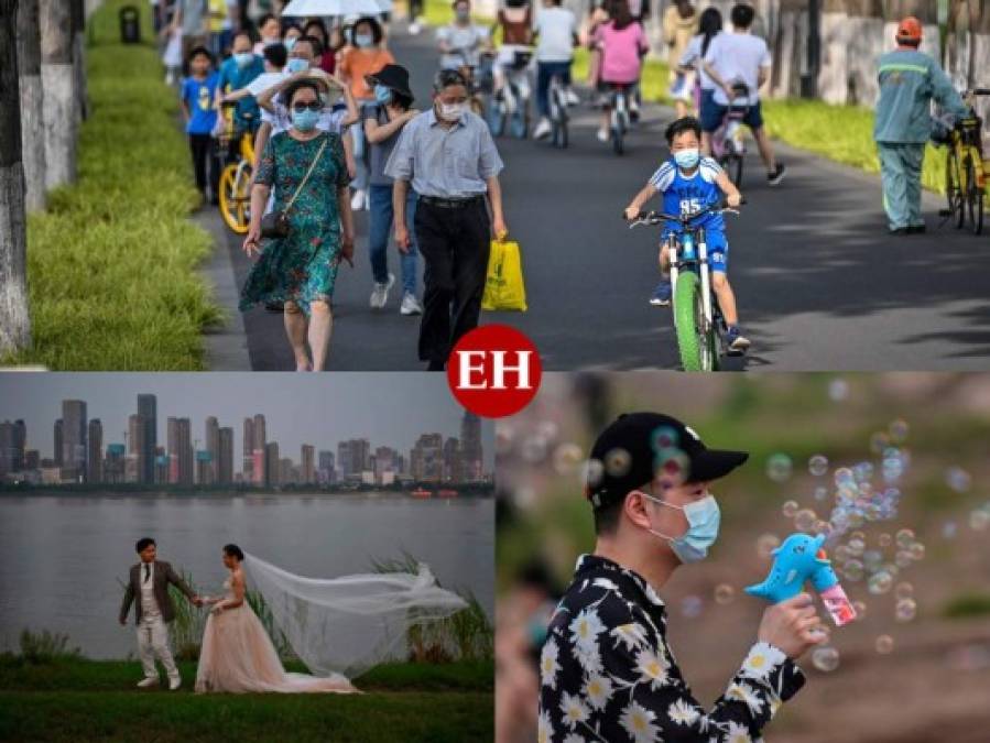 Bodas, paseos y diversión: la vida vuelve despacio a Wuhan (FOTOS)