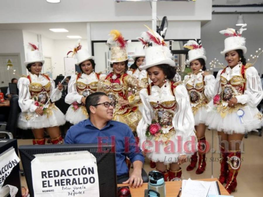 FOTOS: Carismáticas y bellas palillonas de Danlí visitaron EL HERALDO