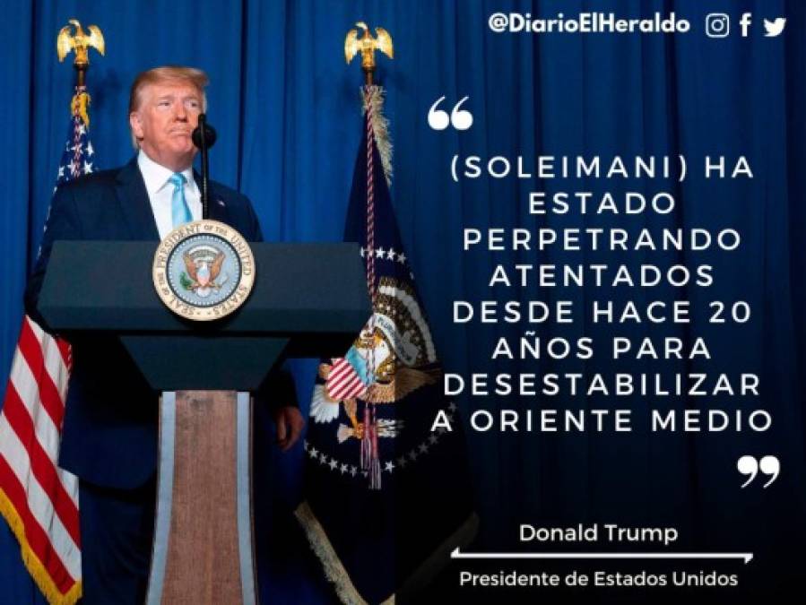 Las polémicas frases de Trump tras dar la orden de matar a Soleimani