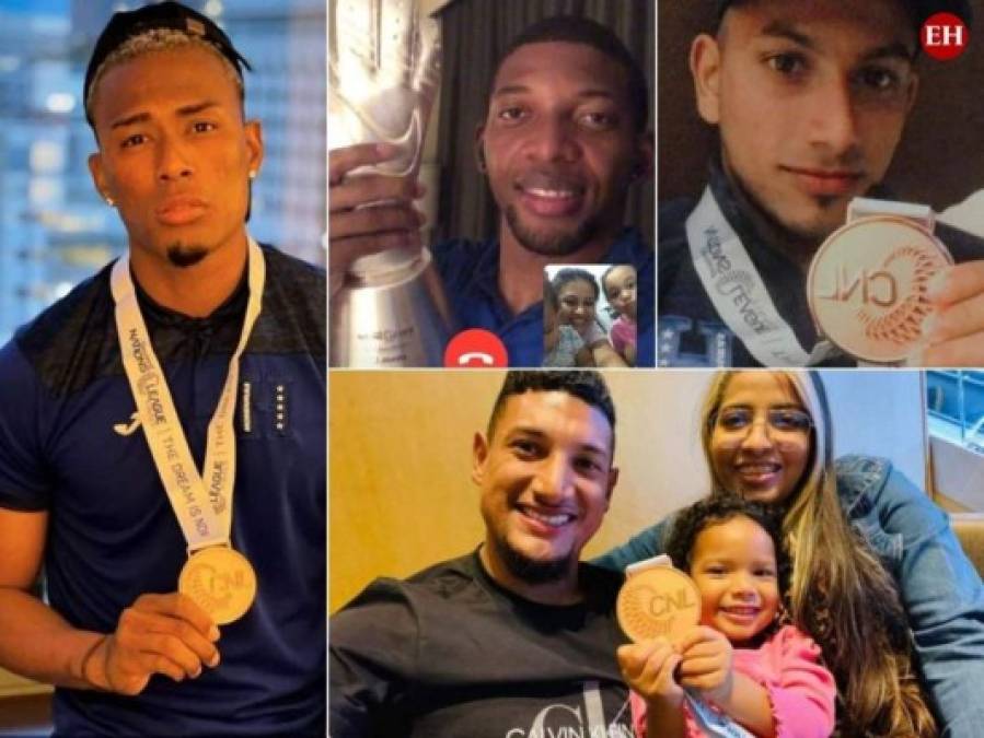 Jugadores de Honduras, orgullosos con medalla de la Nations League