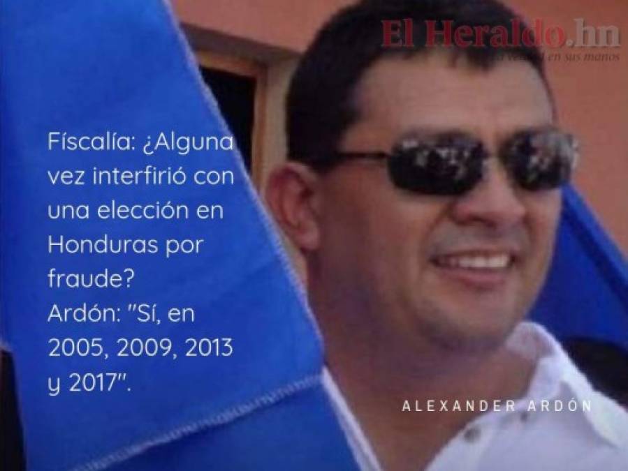 Alexander Ardón y sus comprometedoras declaraciones en el juicio de Tony Hernández