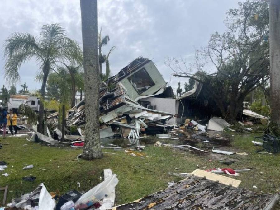 Caos y destrucción: Las imágenes que dejó el tornado en Florida