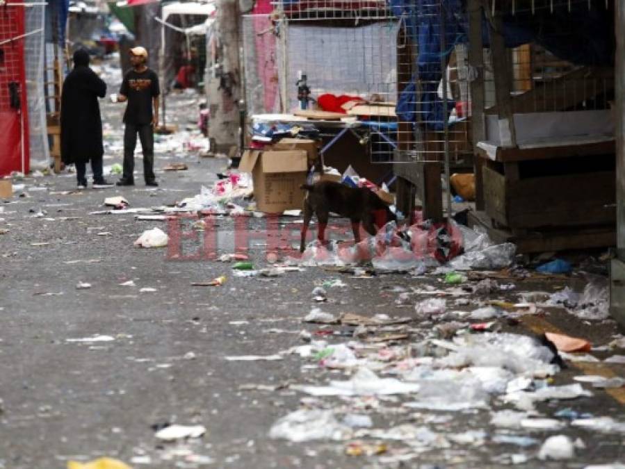 FOTOS: Mercados de Comayagüela amanecen inundados de basura en Navidad, después del 24 de diciembre