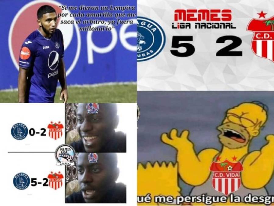 Con divertidos memes destrozan al Vida tras perder 5-2 ante Motagua