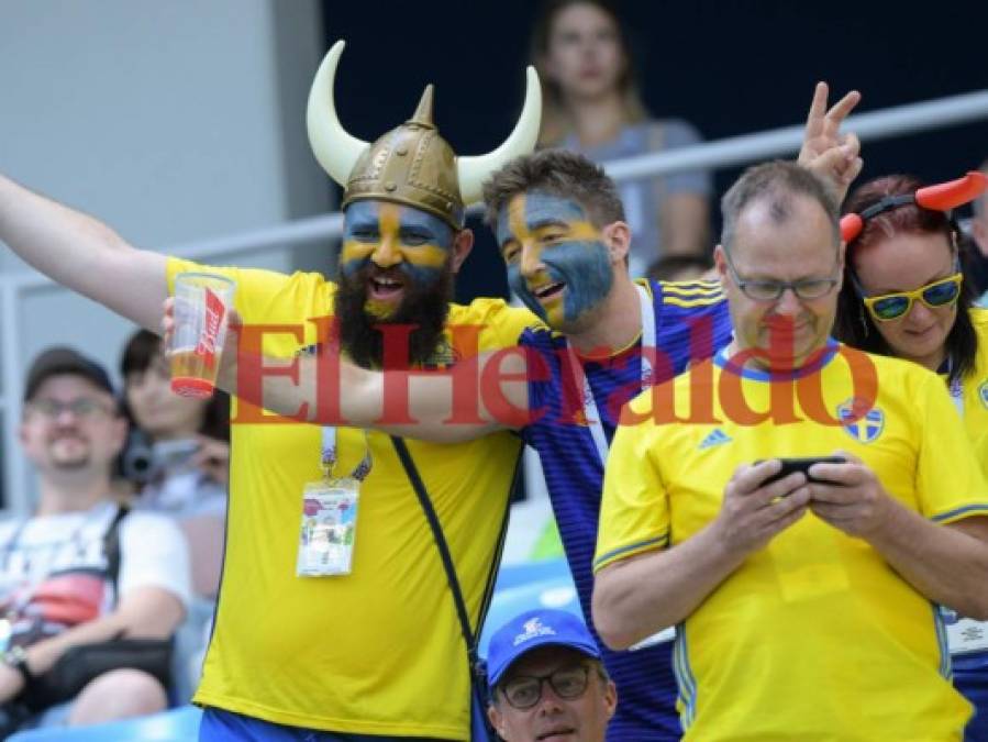Fotos: Ambiente en el estadio Nizhny Nóvgorod para el Suecia vs Corea del Sur