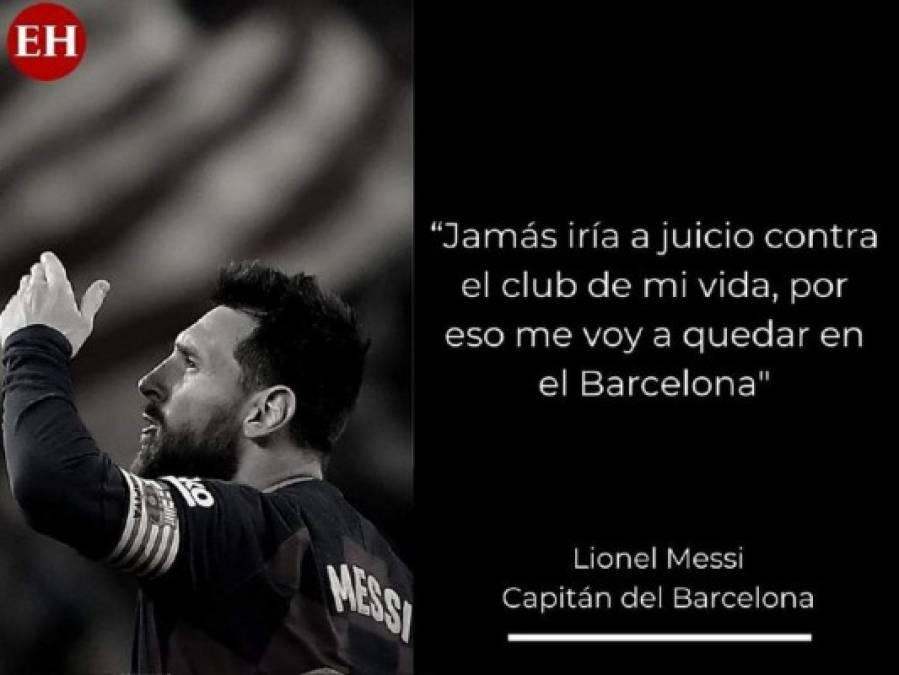 Frases impactantes de Messi tras confirmar que no se va del Barcelona