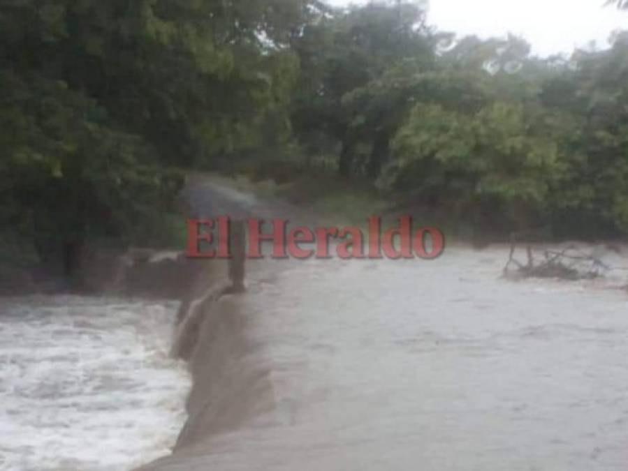 Lluvias están dejando estragos en la zona sur de Honduras