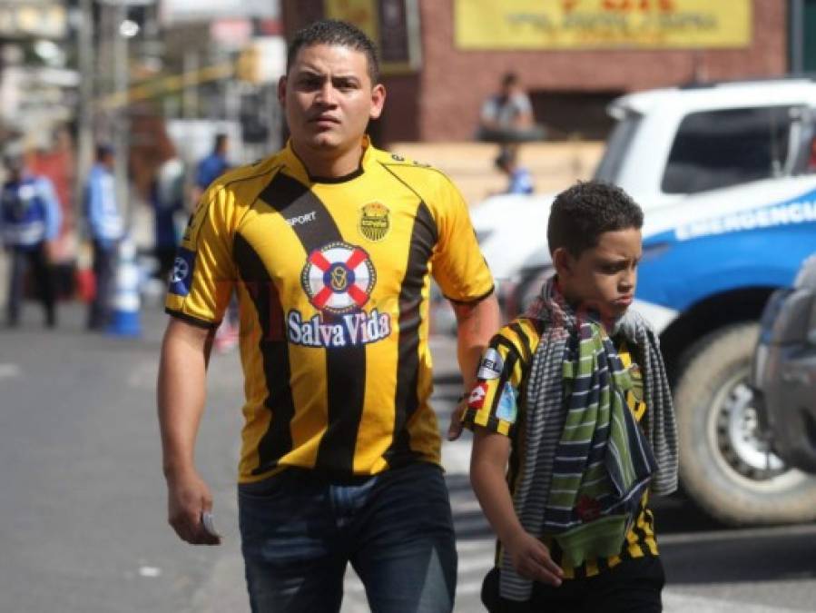 Ambiente de hermandad y fiesta en la final entre Motagua y Real España