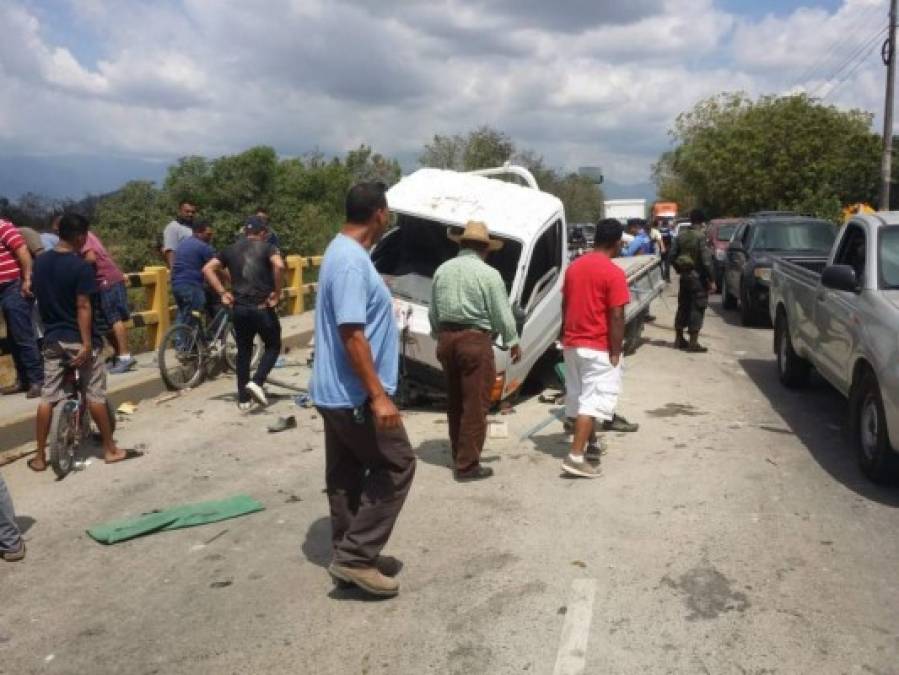 Fotos: Los destrozos que dejó el aparatoso accidente en carretera a La Lima