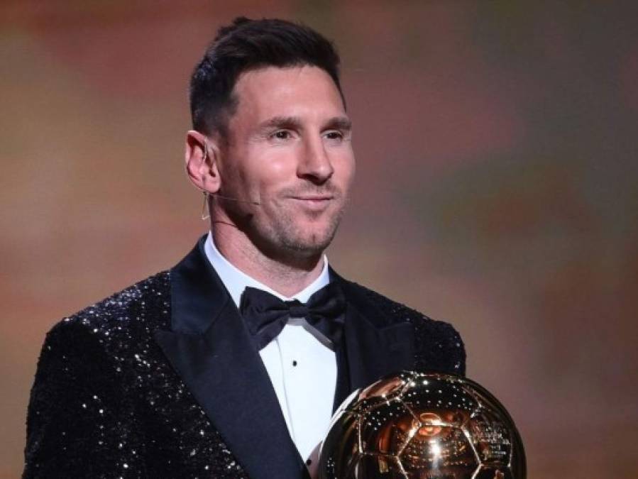 Así vivió Messi la entrega de su séptimo Balón de Oro (Fotos)