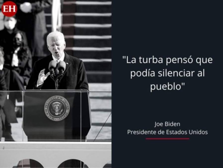 Las frases del primer discurso de Joe Biden como presidente de EEUU