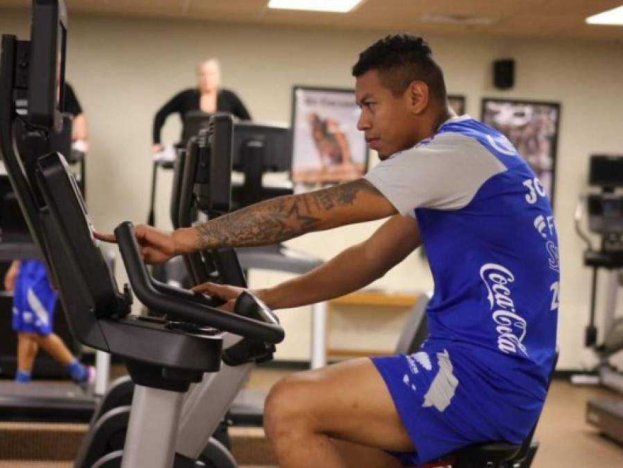 La Selección de Honduras hizo trabajo regenerativo y preventivo en gimnasio de Nueva Jersey previo al amistoso ante Ecuador