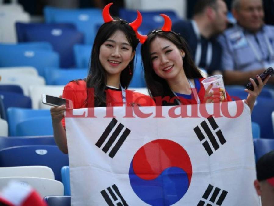 Fotos: Ambiente en el estadio Nizhny Nóvgorod para el Suecia vs Corea del Sur