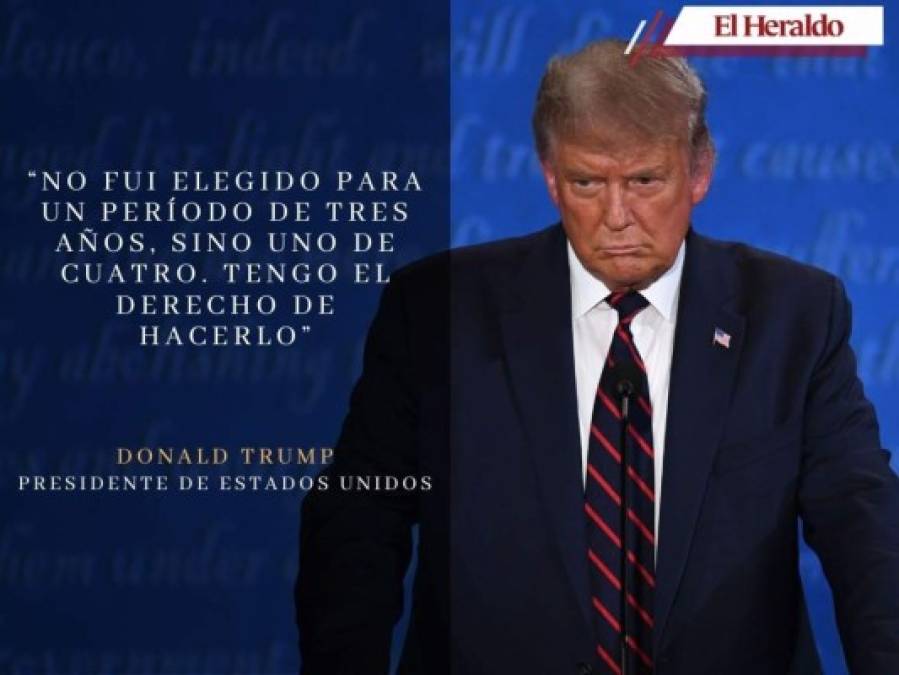 Las polémicas frases de Trump en el debate cara a cara con Biden