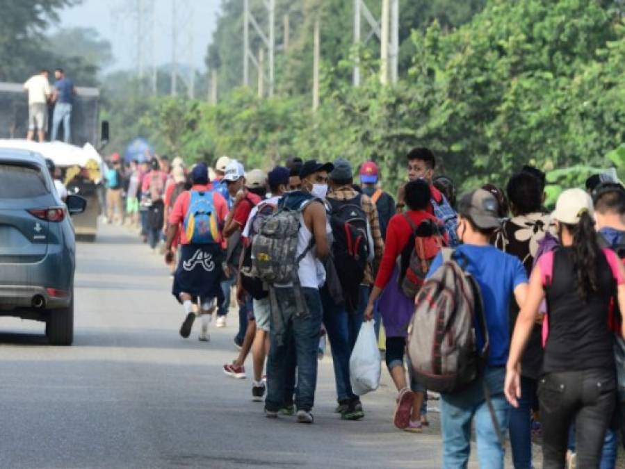 Lo que se sabe de la nueva caravana que partió este viernes de Honduras hacia EE UU (Fotos)