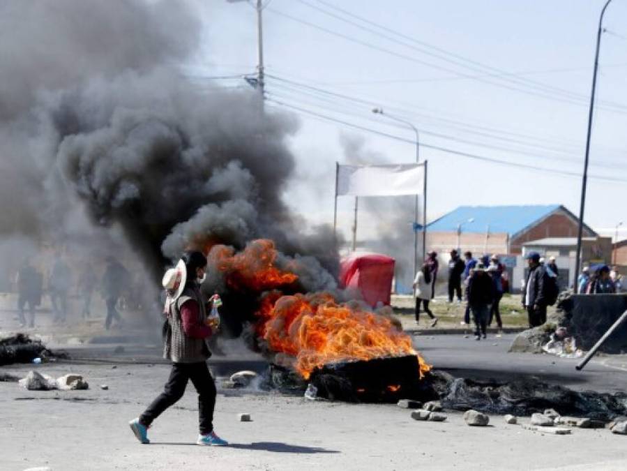 FOTOS: Los 10 momentos que marcaron las protestas de este martes en Bolivia