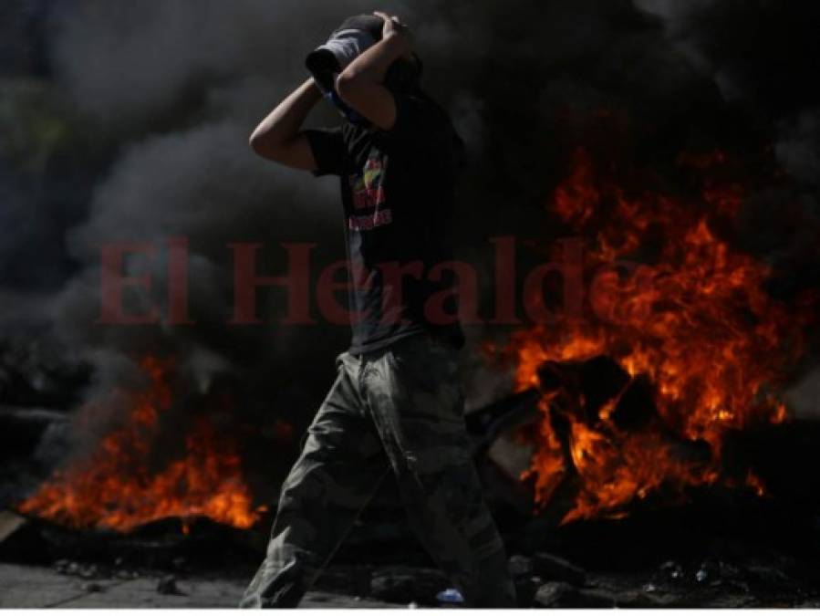 Las imágenes más impactantes que dejó la protestas de este viernes en Honduras