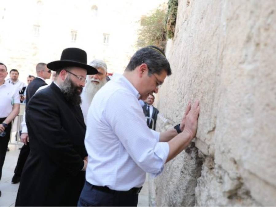 La visita de Juan Orlando Hernández a Jerusalén en 11 fotos