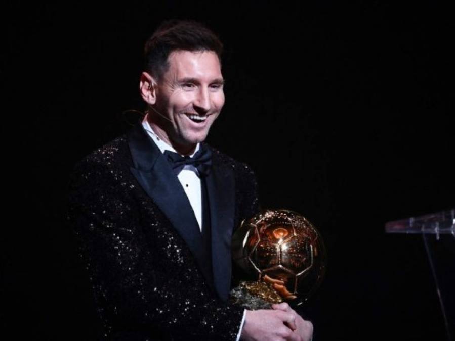 Así vivió Messi la entrega de su séptimo Balón de Oro (Fotos)