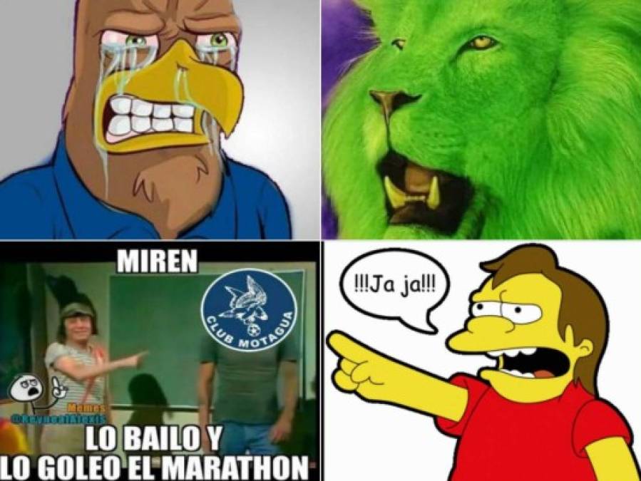 ¡A reír! Crueles memes contra Motagua tras perder ante Marathón en San Pedro Sula