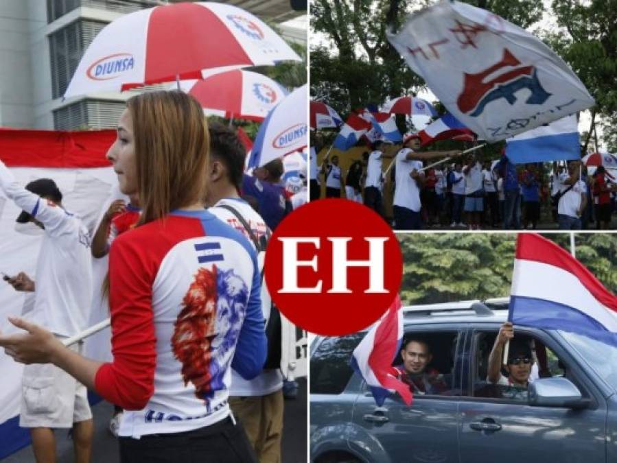 FOTOS: La Ultra Fiel pinta de tricolor las calles sampedranas en apoyo al León