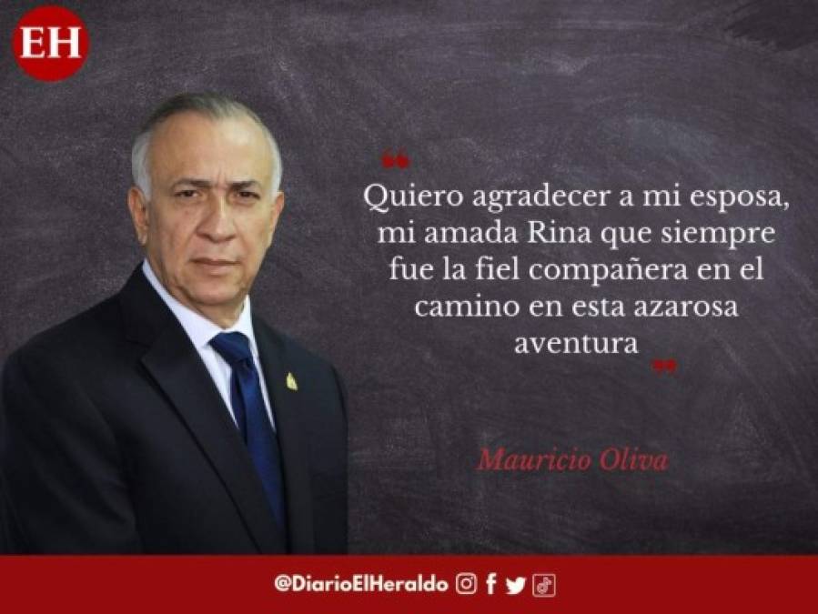 Frases de Mauricio Oliva durante su discurso de despedida en el Congreso Nacional