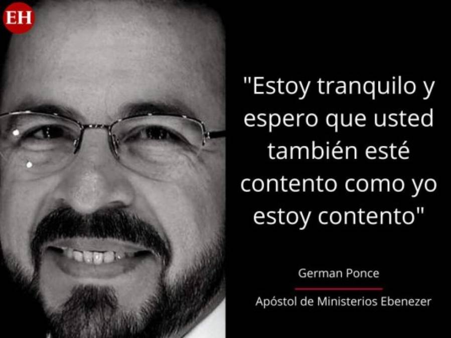 'Cuando me mire abrazadito, sepa que es mi esposa': las frases de German Ponce