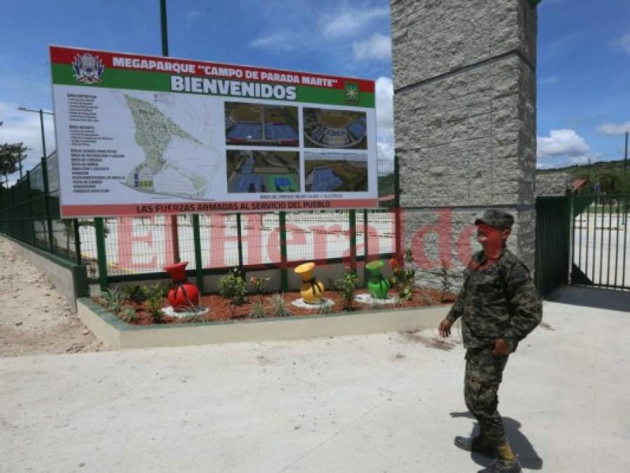 FOTOS: Así es el megaparque Campo Parada Marte inaugurado en la capital de Honduras