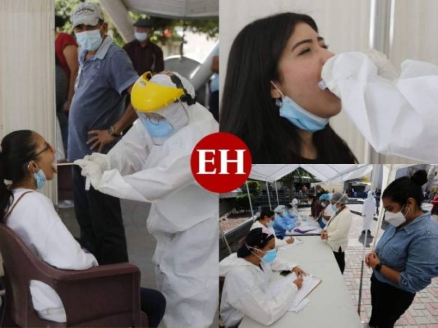 Salud realiza brigadas médicas contra el covid-19 en el Parque Central de Tegucigalpa