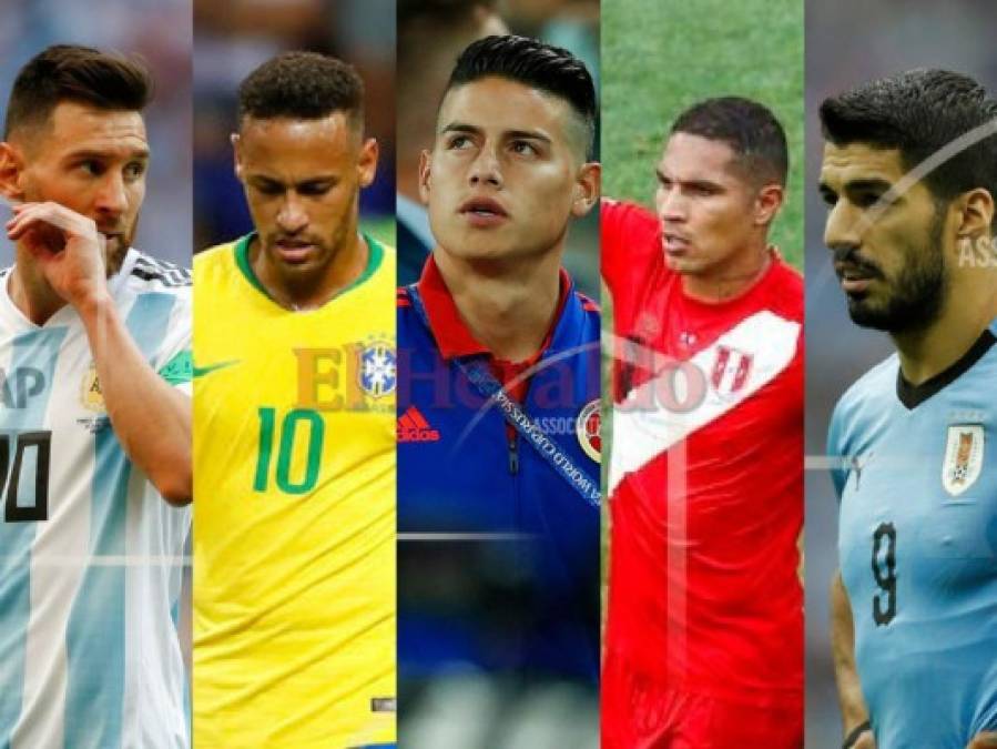 Messi, Neymar, Suárez, James Rodríguez... los ídolos sudamericanos que decepcionaron en Rusia 