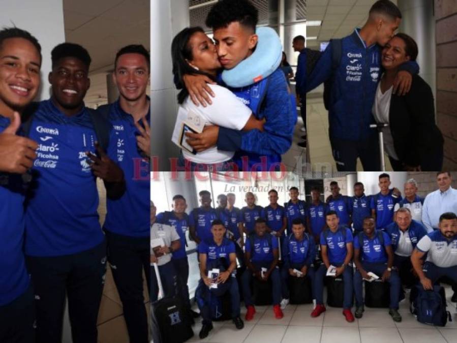 Besos, abrazos y despedidas: La salida de la Selección de Honduras Sub-20 a Europa
