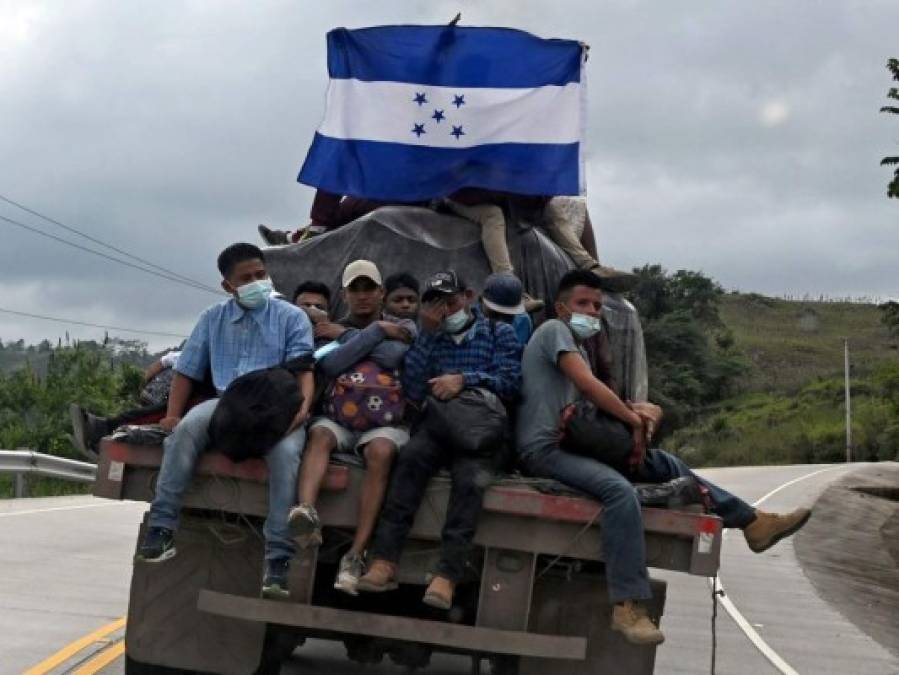 Las 20 fotos más impactantes de la caravana migrante