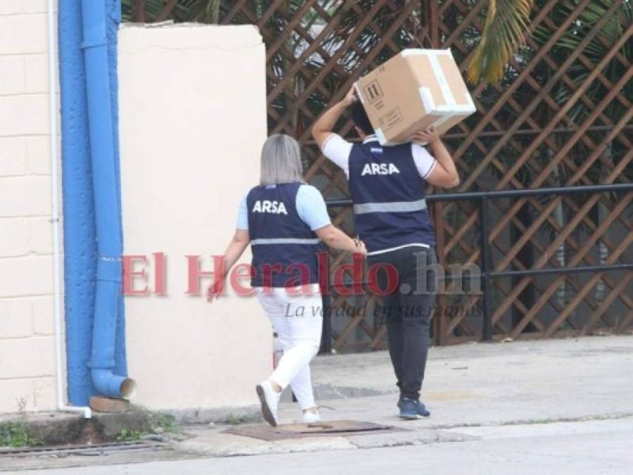 Fotos de la sorpresiva inspección de la Atic en Arsa por caso de hospitales móviles