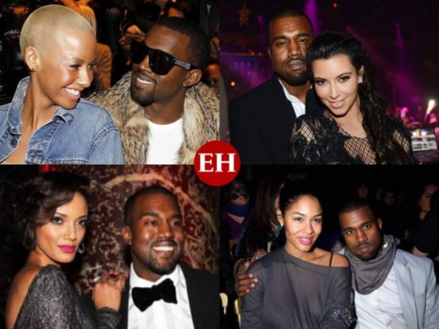 Kim, Irina, Amber y más, el historial de relaciones de Kanye West (FOTOS)  