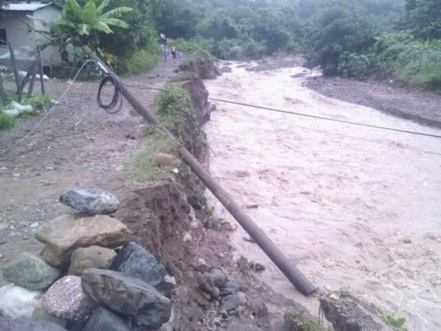 Fuertes lluvias han causado severos daños en Comayagua
