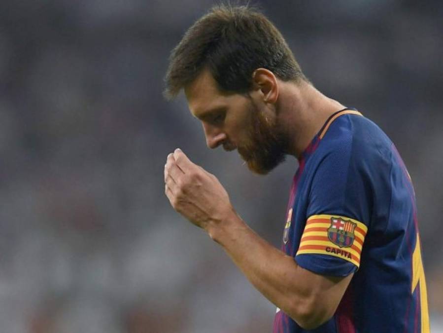 Las caras de la frustración de Lionel Messi tras caer en la Supercopa