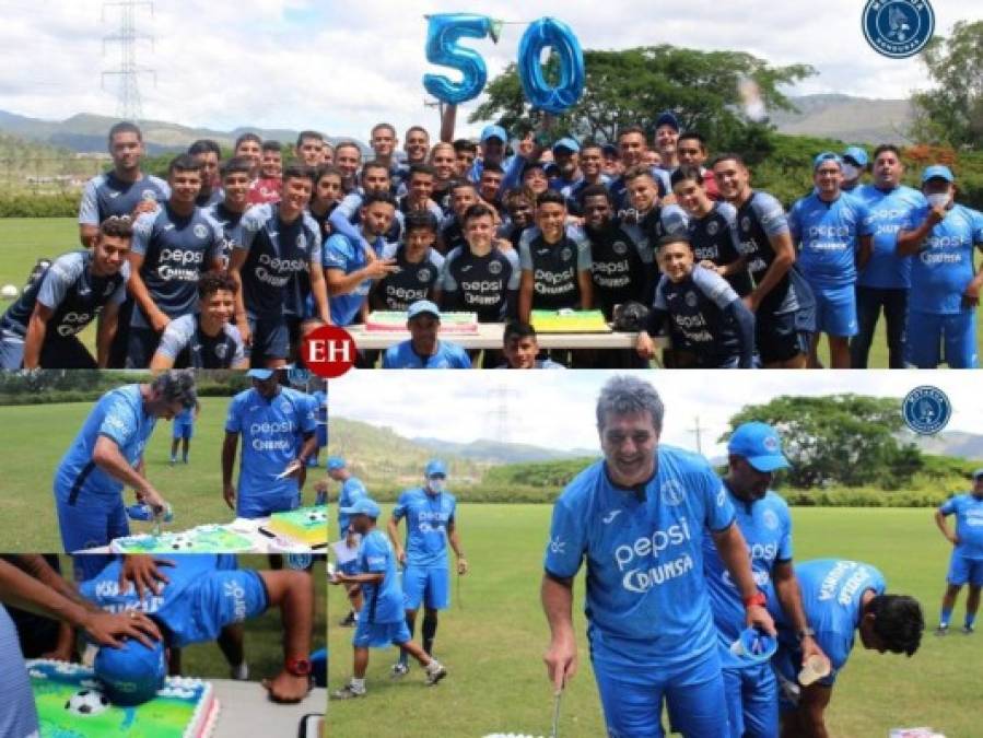 Jugadores y cuerpo técnico sorprenden a Diego Vazquez en su cumpleaños 50