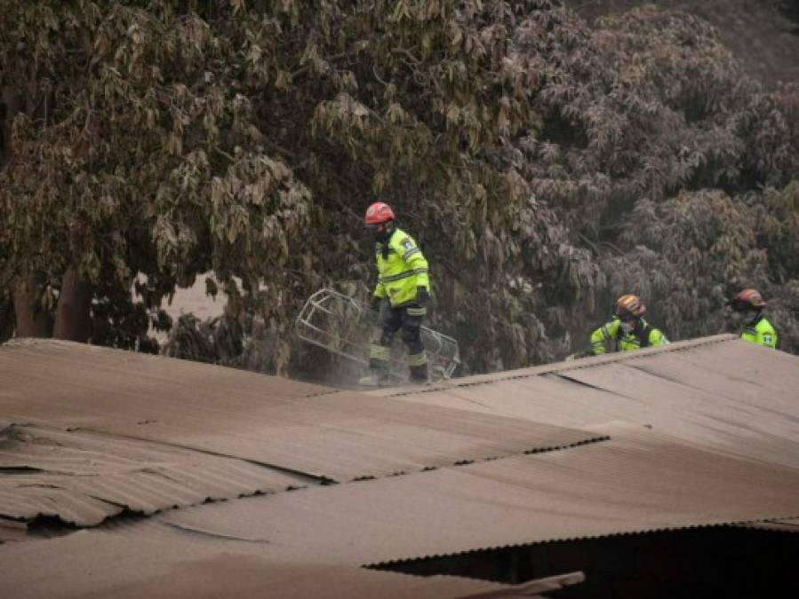 Así quedó la zona en donde se registró la erupción del volcán de Fuego en Guatemala