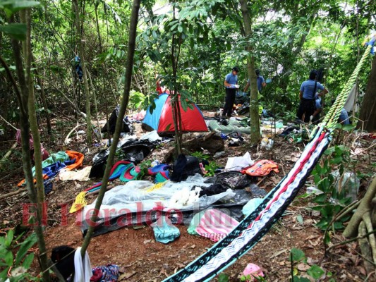 FOTOS: El campamento clandestino que tenía la Mara Salvatrucha en El Merendón