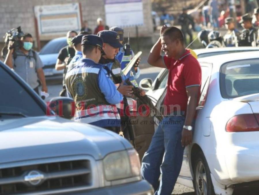 FOTOS: Operativos en la capital para controlar circulación en cuarentena