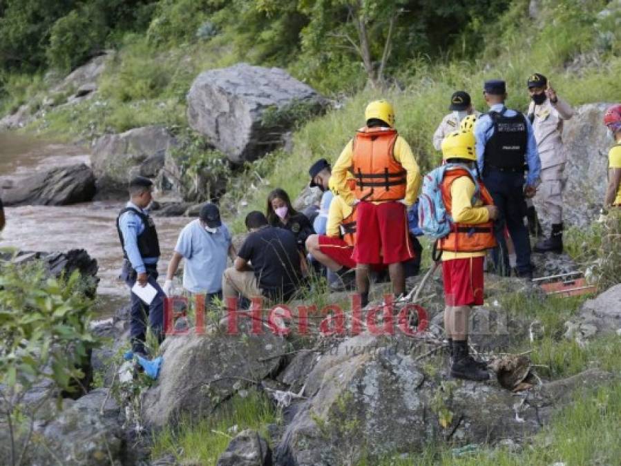 Desgarradoras imágenes del hallazgo de niño ahogado en el río Choluteca